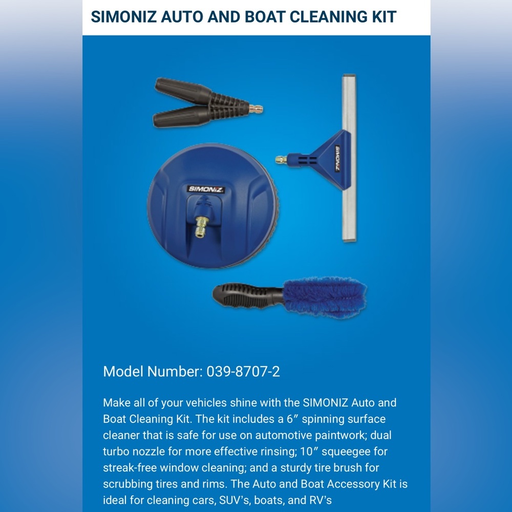 Simoniz Auto and Boat Cleaning Kit